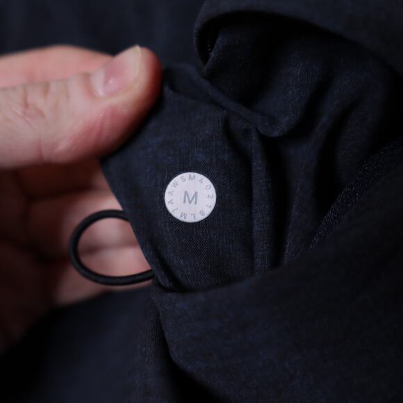 LULULEMON T.H.E. Short Linerless 9" Heather Allover Iron Blue True Navy Men's M - Picture 9 of 9